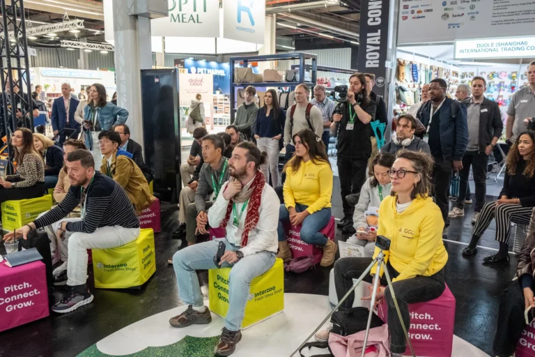 Visitors following the pitches at the Fresh Ideas Stage
